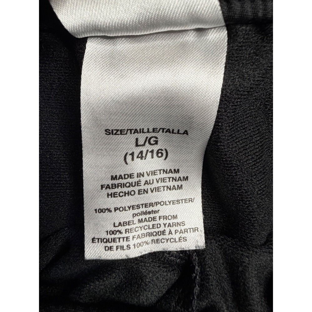 Adidas Boys Track Pants Black White 3-Stripe Joggers Size L 14/16 AR5645 - Picture 7 of 8